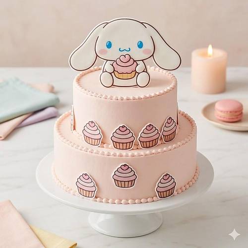 Yenilebilir Ka��t Sevimli Tav�an Pasta S�s�