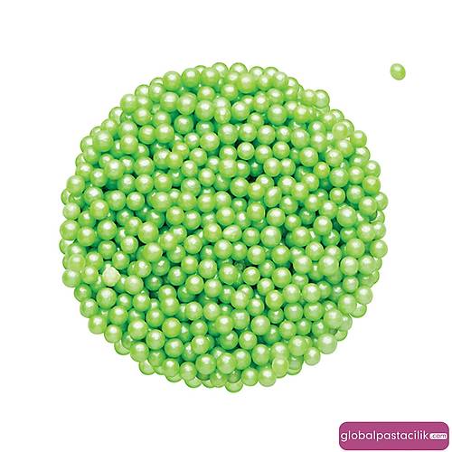 Yeşil 2 mm Boncuk Sprinkles 250 gr