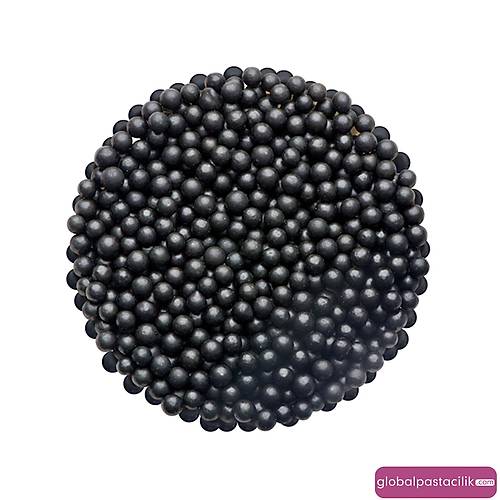 Siyah 2 mm Boncuk Sprinkles 250 gr