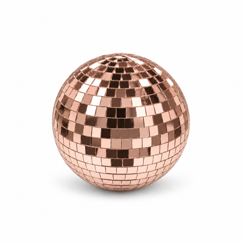 20 cm Rose Gold Aynal� Disko Topu � Dekoratif Ayna K�re
