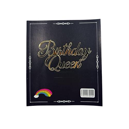 Birthday Queen Pleksi Gold