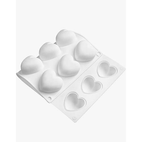Kalp Silikon Mousse Kal�b� 15 G�zl� � Profesyonel Tatl� & Kek Kal�b�