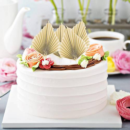 Yelpaze �i�ek Pasta S�s� 2li Krem