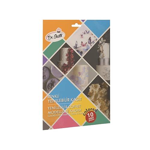 Dr Gusto Renkli Yenilebilir Modelleme Kad 10 Adet