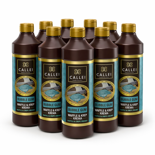 Callei Waffle Sos Bubble Gum 8 Adet x 1Kg