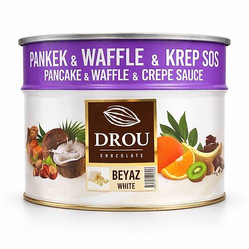 Drou Extra Beyaz Waffle & krep & Pankek Sos 10kg