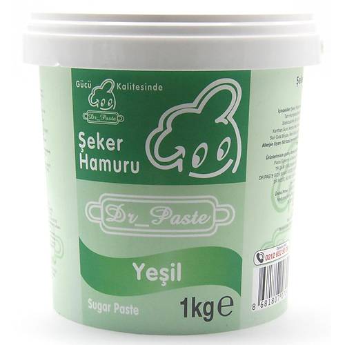 Dr Paste �eker Hamuru Koyu Ye�il 1Kg
