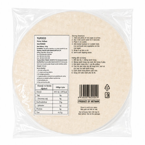 Pirin� Yufkas�  Rice paper 340 gram 22cm