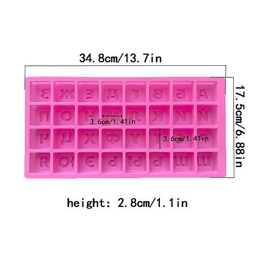 Silikon Rus�a Harf Kal�b� K�p Alfabe