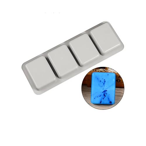 Oval Kenarl� Dikd�rtgen Silikon Kal�p