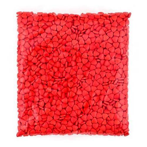 Kırmızı Kalp Draje 1000 gr