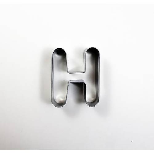 H Harfi Metal Kurabiye Kalıbı