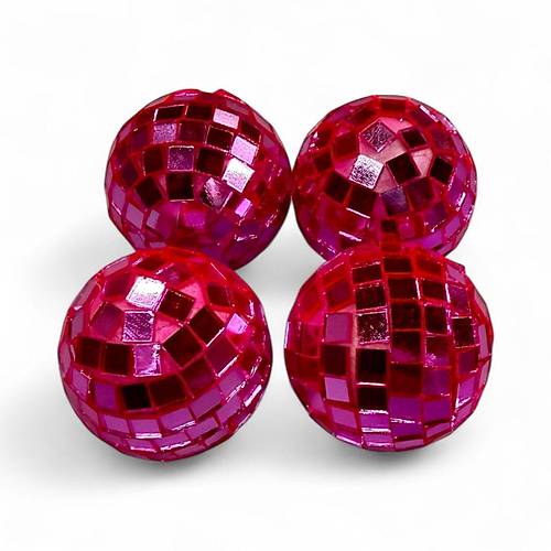 Pembe Disko Topu 4cm 4 Adet