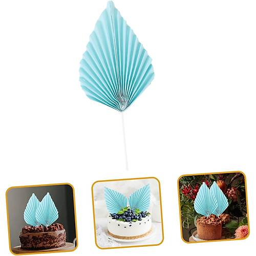 Yelpaze �i�ek Pasta S�s� 2li Mavi