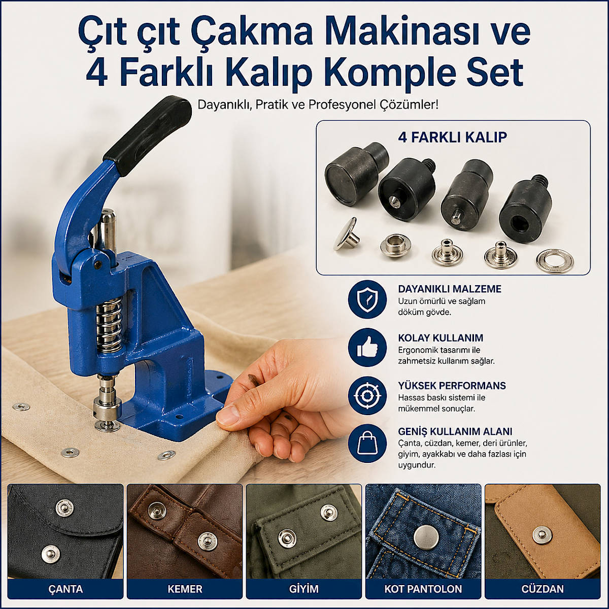 ��t ��t �akma Makinas� ve 4 Farkl� Kal�p Komple Set