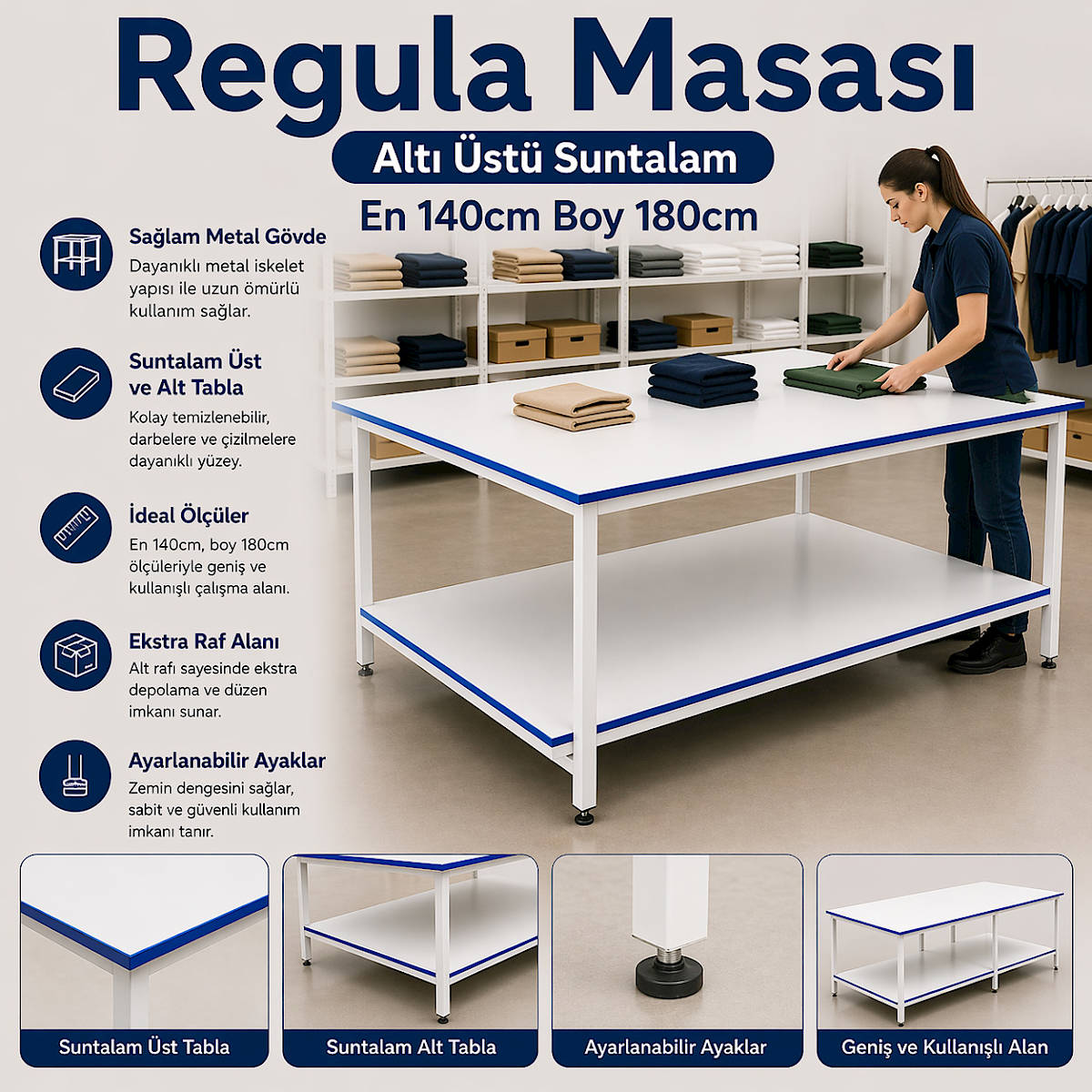 Regula Masas� Alt� �st� Suntalam En 140cm Boy 180cm