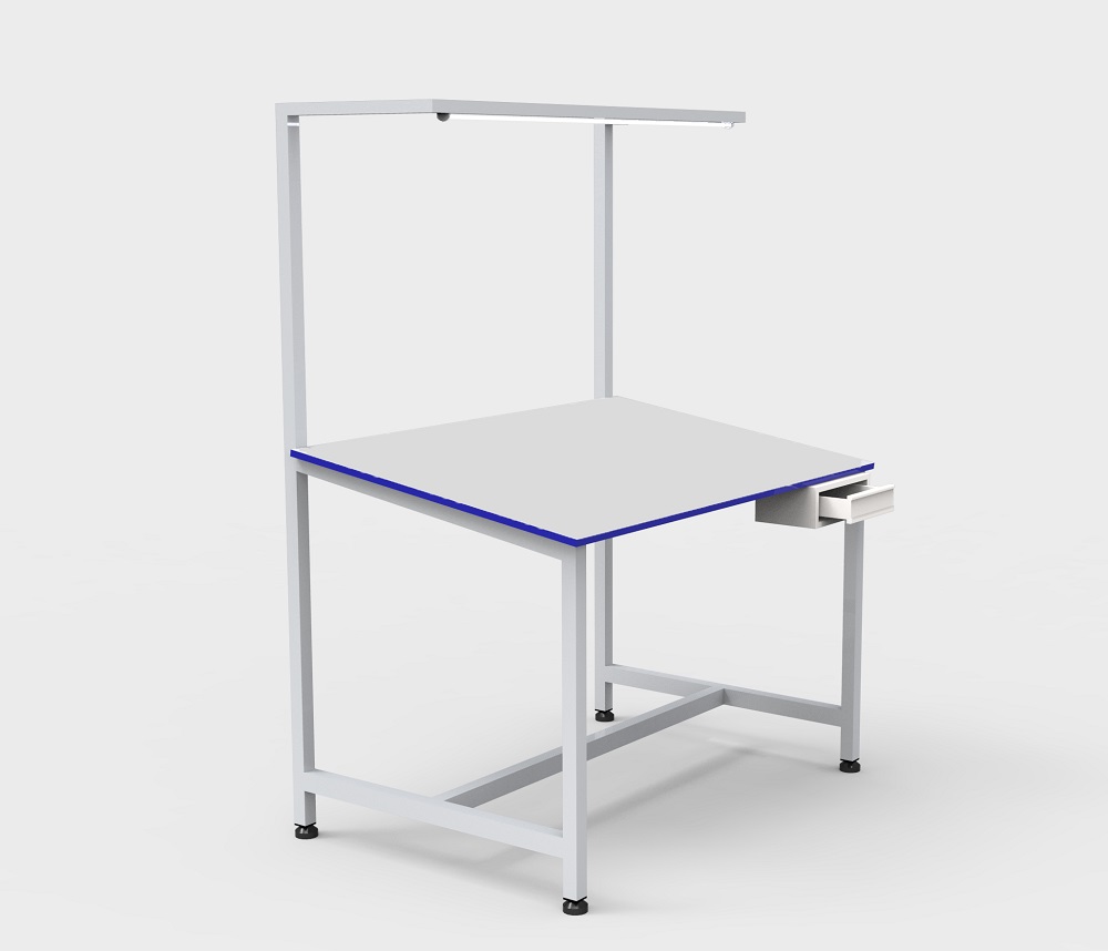 Sabit Eimli stten Ikl Kalite Kontrol Masas En 90cm Boy 140cm