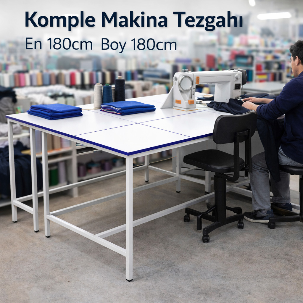 Komple Makina Tezgah� En 180cm Boy 180cm