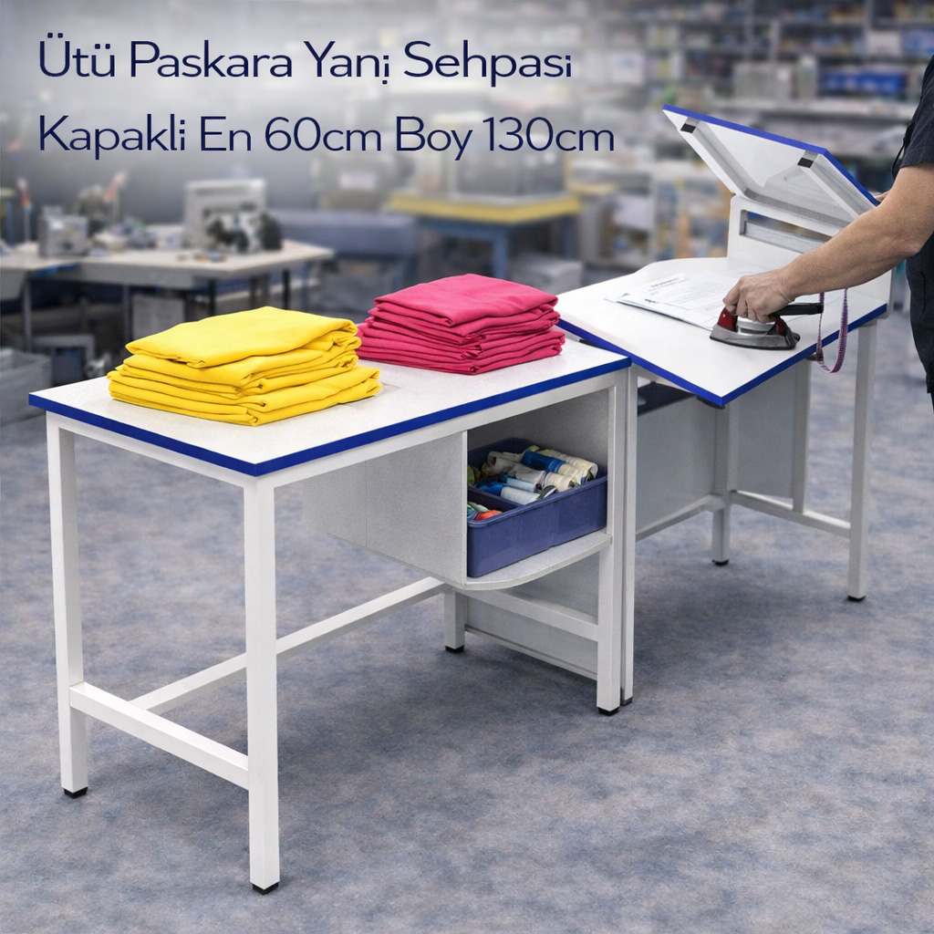 �t� Paskara Yan� Sehpas� Kapakl� En 60cm Boy 130cm