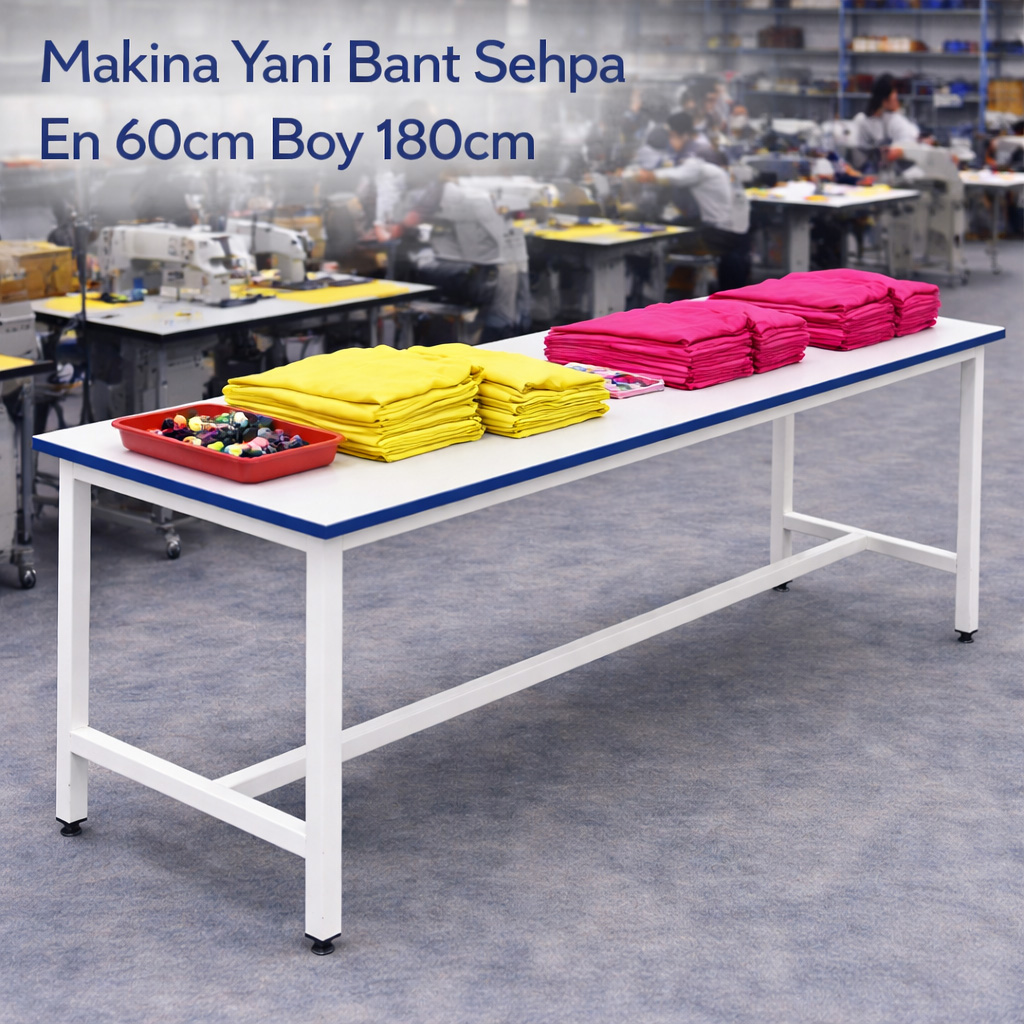 Makina Yan� Bant Sehpa En 60cm Boy 180cm