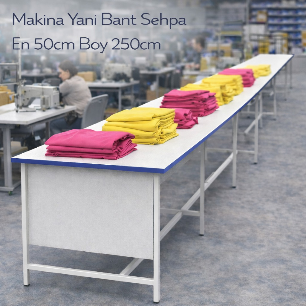 Makina Yan� Bant Sehpa En 50cm Boy 250cm
