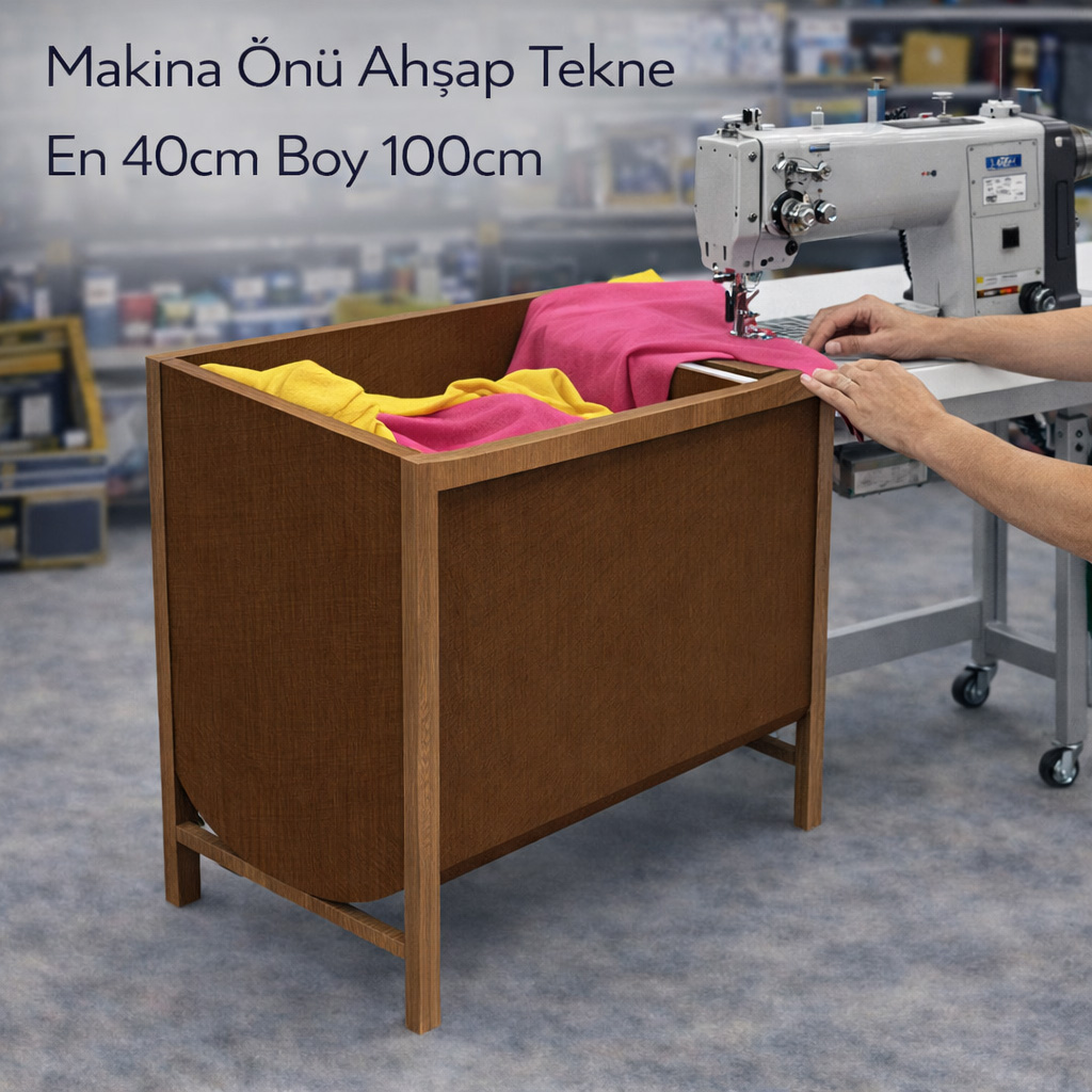 Makina �n� Ah�ap Tekne En 40cm Boy 100cm