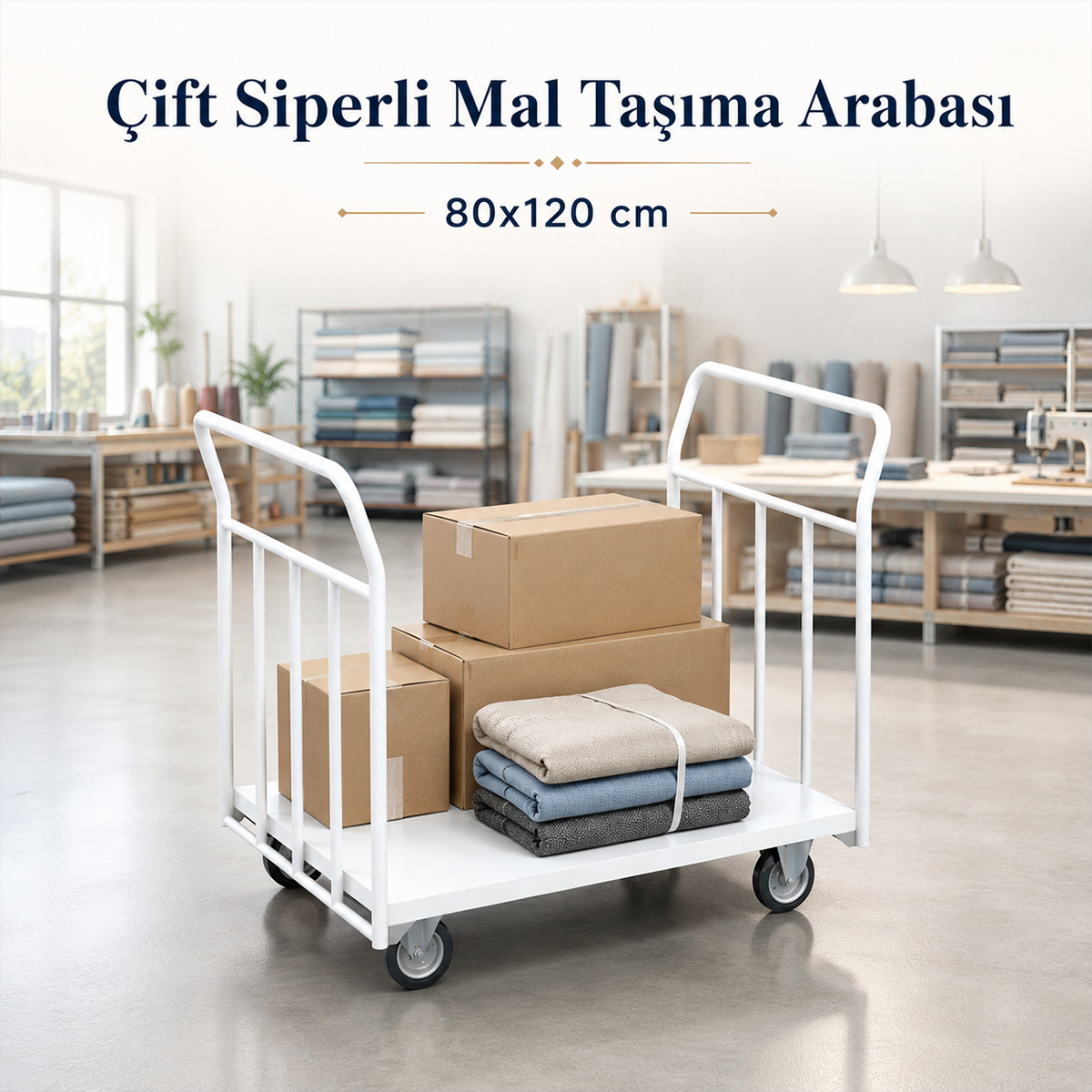 Tekstil Dikimhane �ift Siperli Mal Ta��ma Arabas�