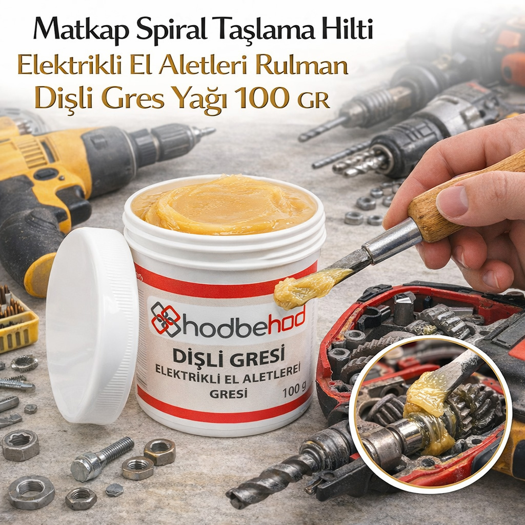 Matkap Spiral Ta�lama Hilti Elektrikli El Aletleri Rulman Di�li Gres Ya�� 100 GR