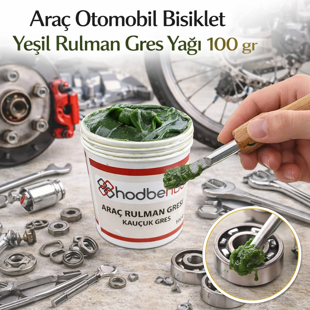 Araç Otomobil Bisiklet Yeşil Rulman Gres Yağı 100 gr