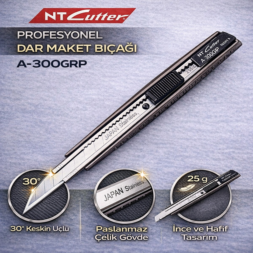 NT Cutter Profesyonel Dar Maket B��a�� A-300GRP