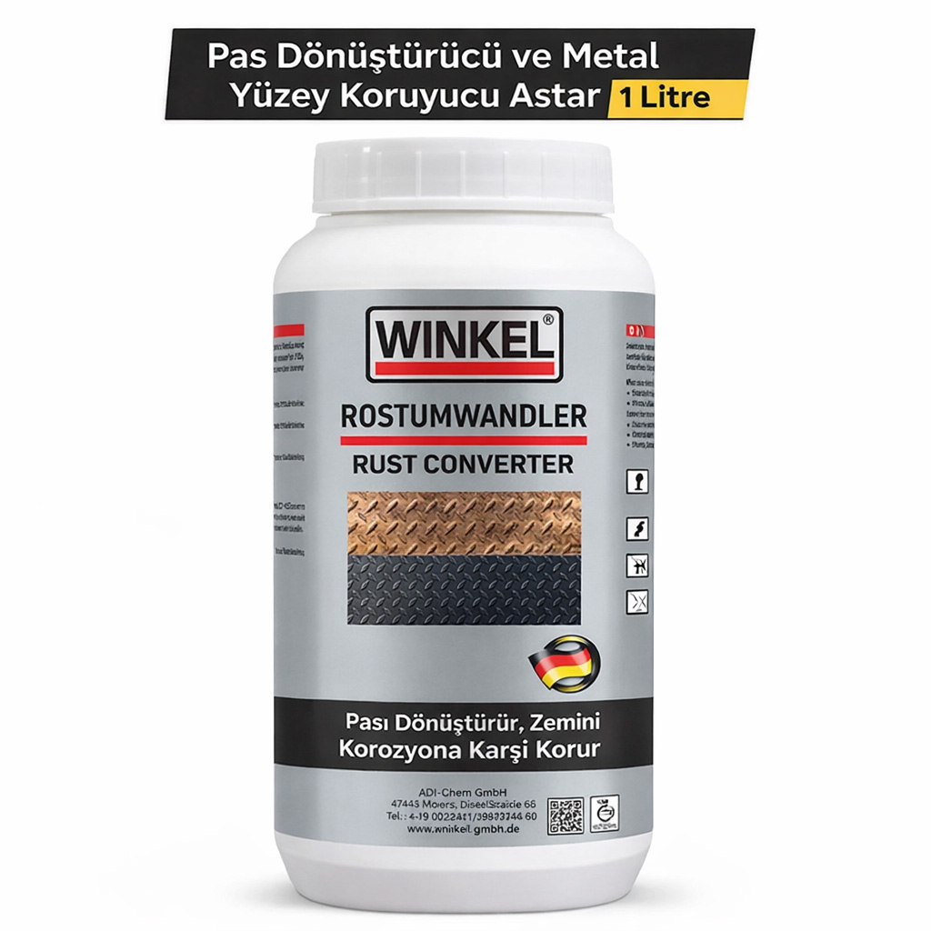 Winkel Pas Dönüştürücü ve Metal Yüzey Koruyucu Astar 1 Litre