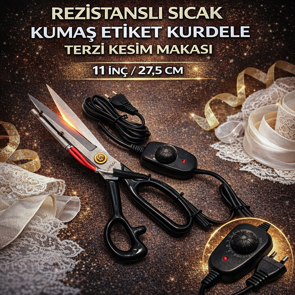 Rezistansl� S�cak Kuma� Etiket Kurdele Terzi Kesim Makas� 11 �n� / 27.5 cm