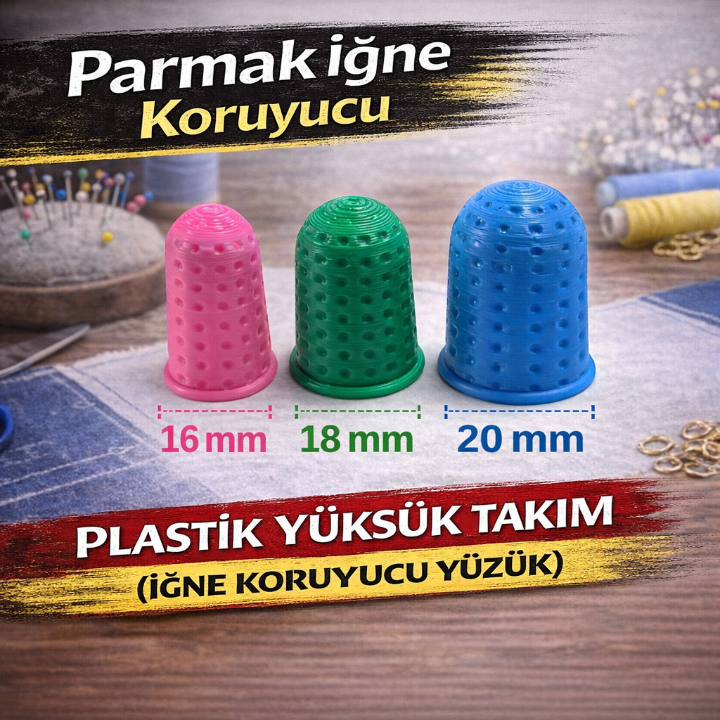 Parmak ��ne Koruyucu Plastik Y�ks�k Tak�m (��ne Koruyucu Y�z�k)