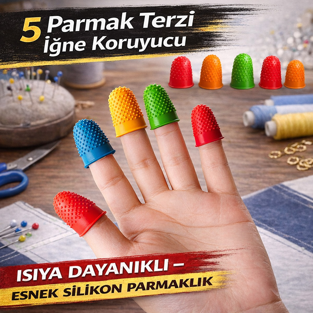 koruyucu parmakl�klar� giyen bir el