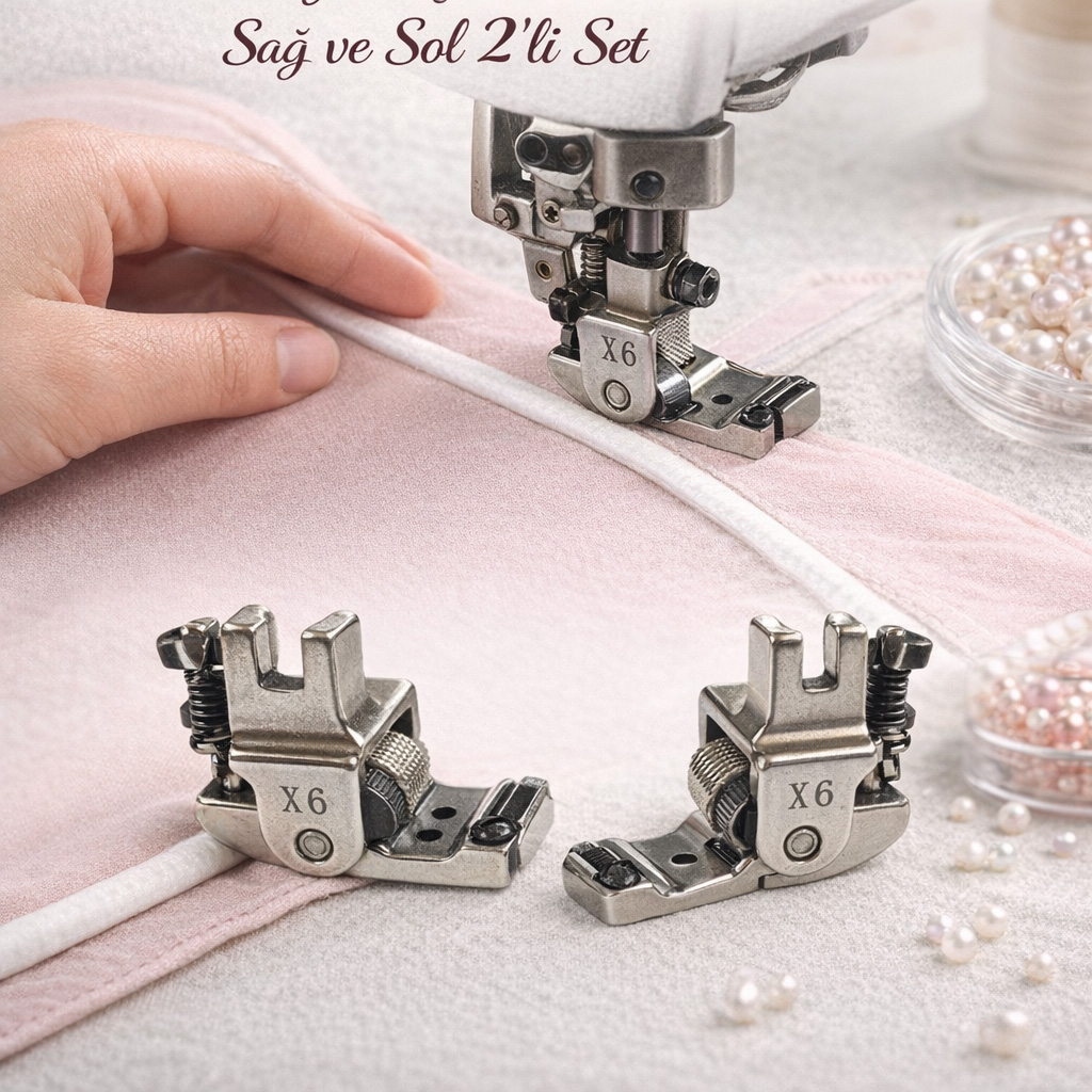 Sanayi D�z Diki� Makinas� Tekerlekli Ayarlanabilir Ekstrafor Aya�� Sa� ve Sol 2 li Set