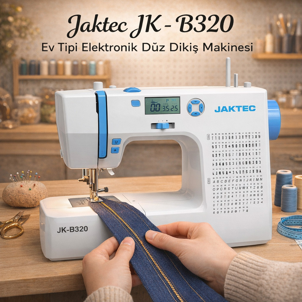 Jaktec JK - B320 Ev Tipi Elektronik D�z Diki� Makinesi