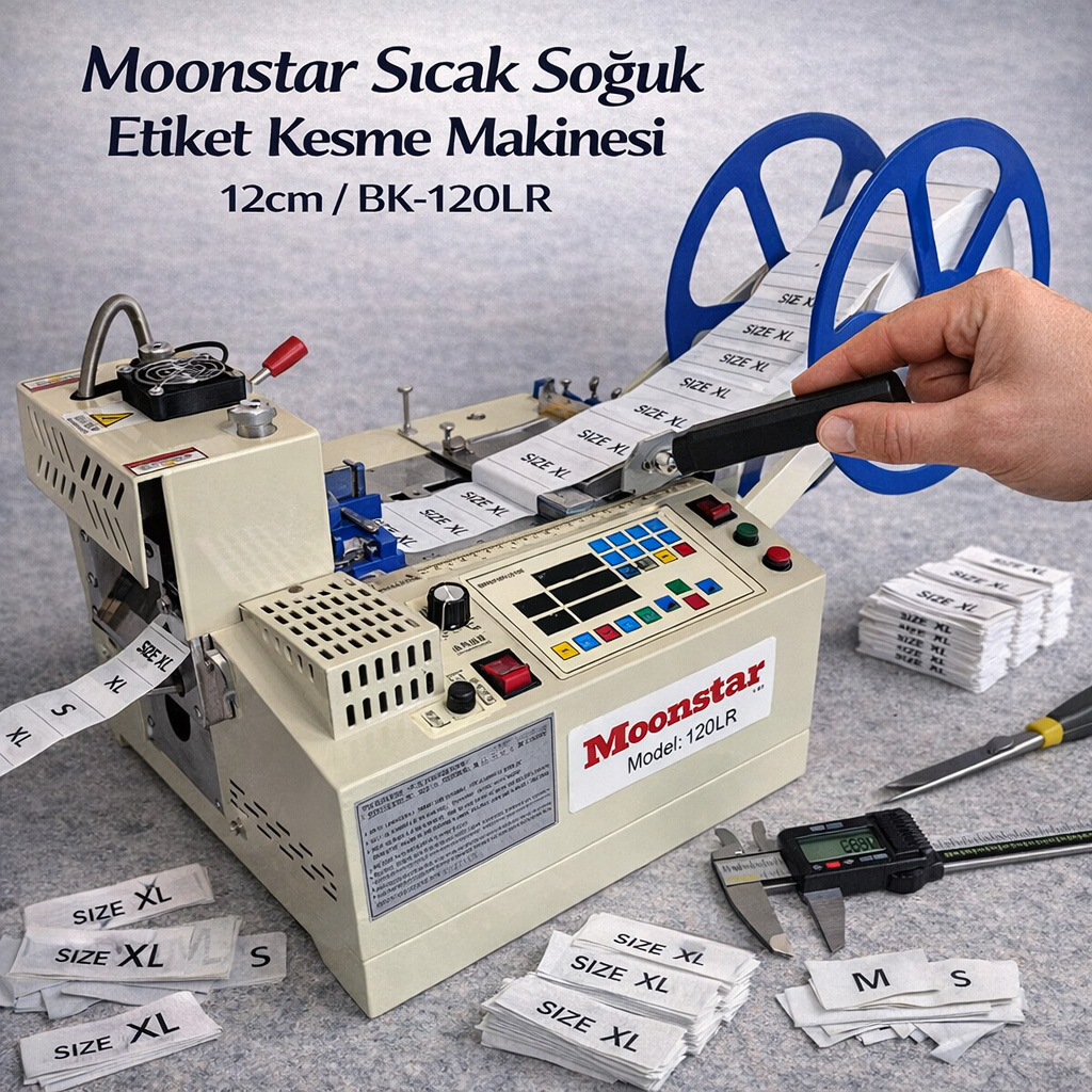 Moonstar S�cak So�uk Etiket Kesme Makinesi 12cm / BK-120LR