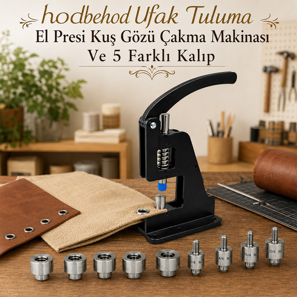 hodbehod Ufak Tuluma El Presi Ku� G�z� �akma Makinas� Ve 5 Farkl� Kal�p