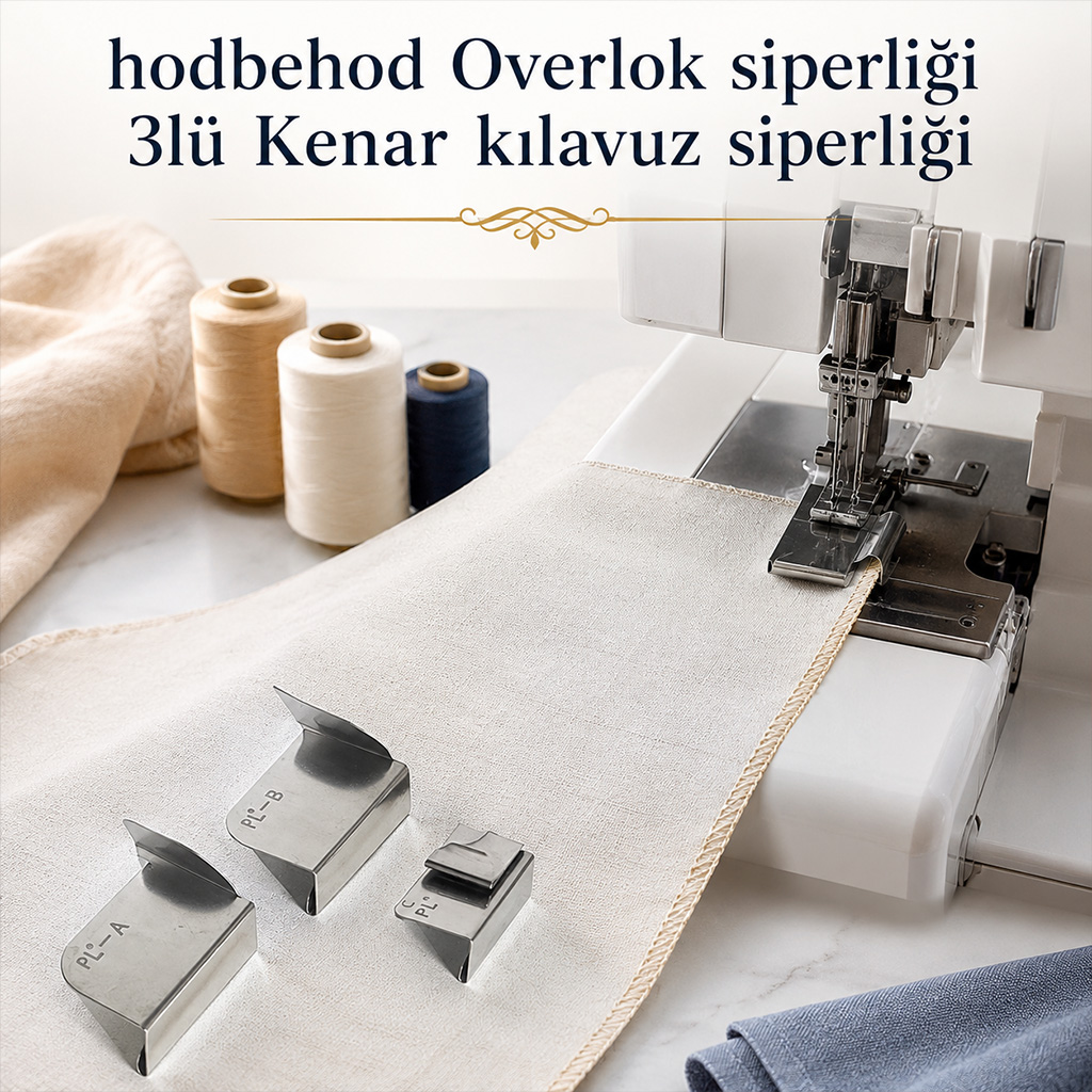 hodbehod Overlok siperli�i 3l� Kenar k�lavuz siperli�i