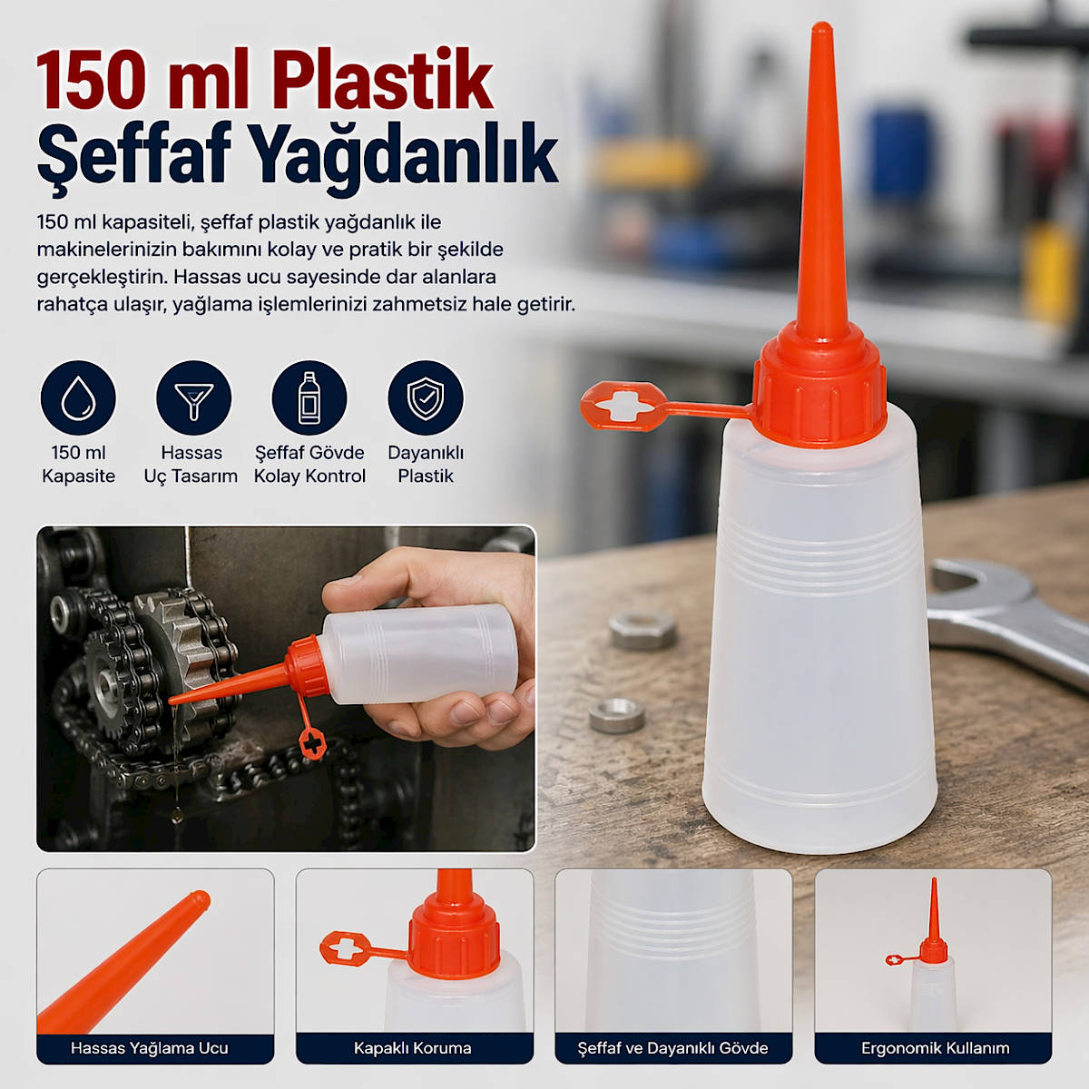 150 ml Plastik �effaf Ya�danl�k