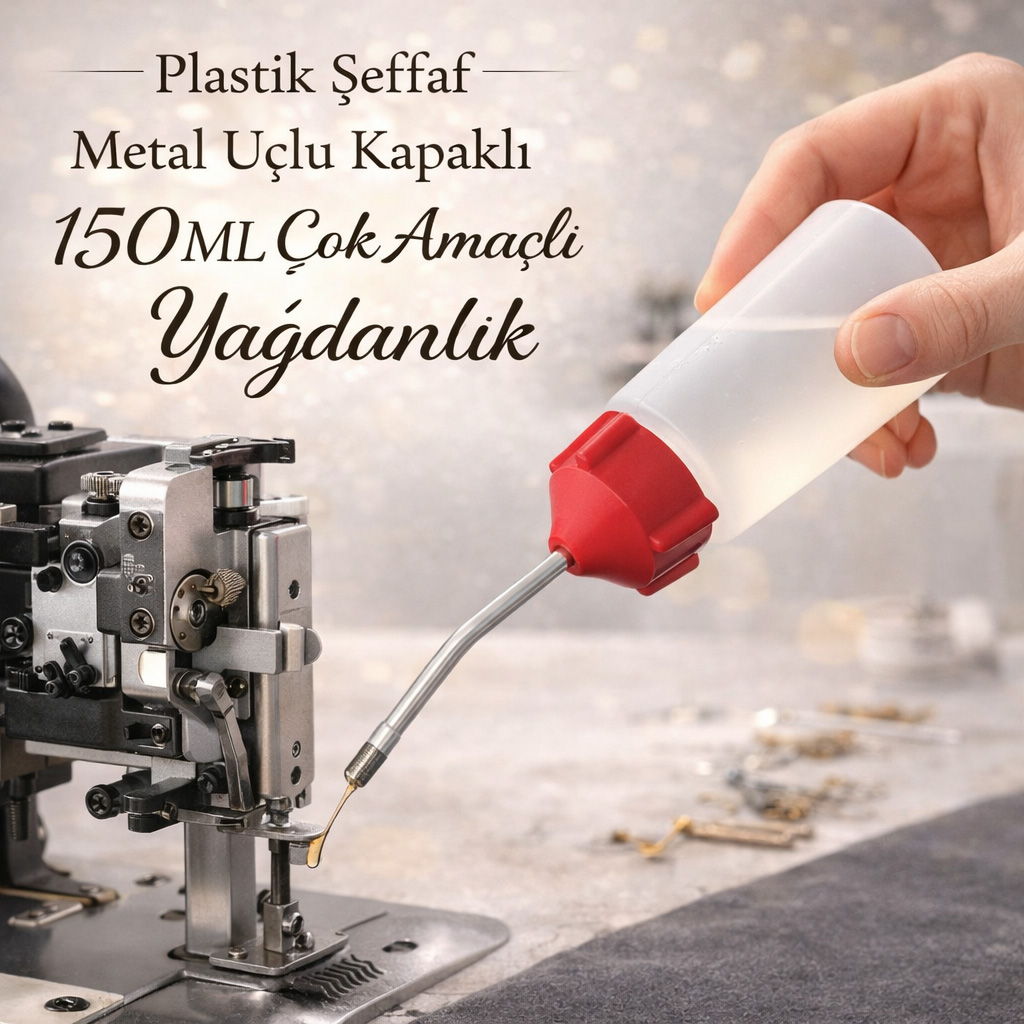 Plastik �effaf Metal U�lu Kapakl� 150ML �ok Ama�l� Ya�danl�k