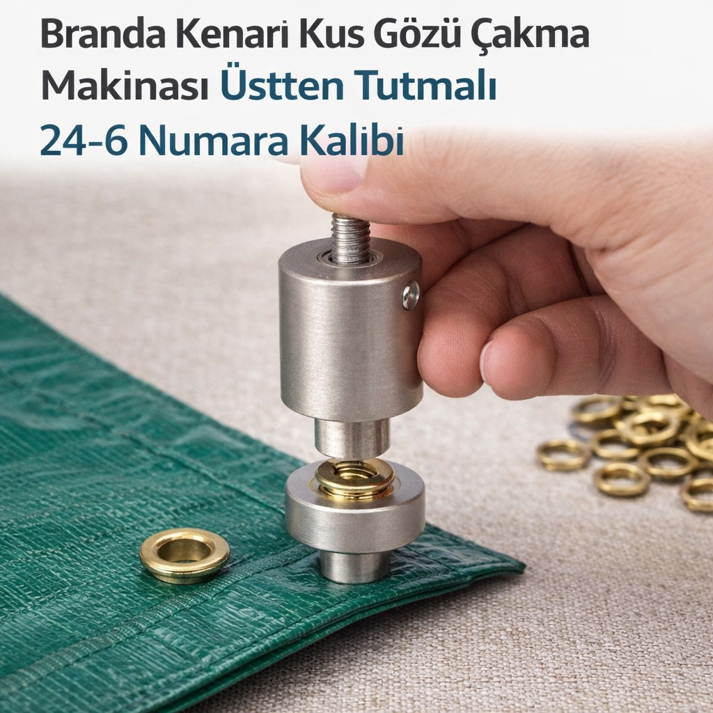 Branda Kenar� Ku� G�z� �akma Makinas� �stten Tutmal� 24-6 Numara Kal�b�