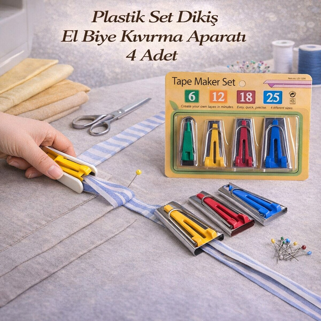 Plastik Set Diki� El Biye K�v�rma Aparat� 4 Adet