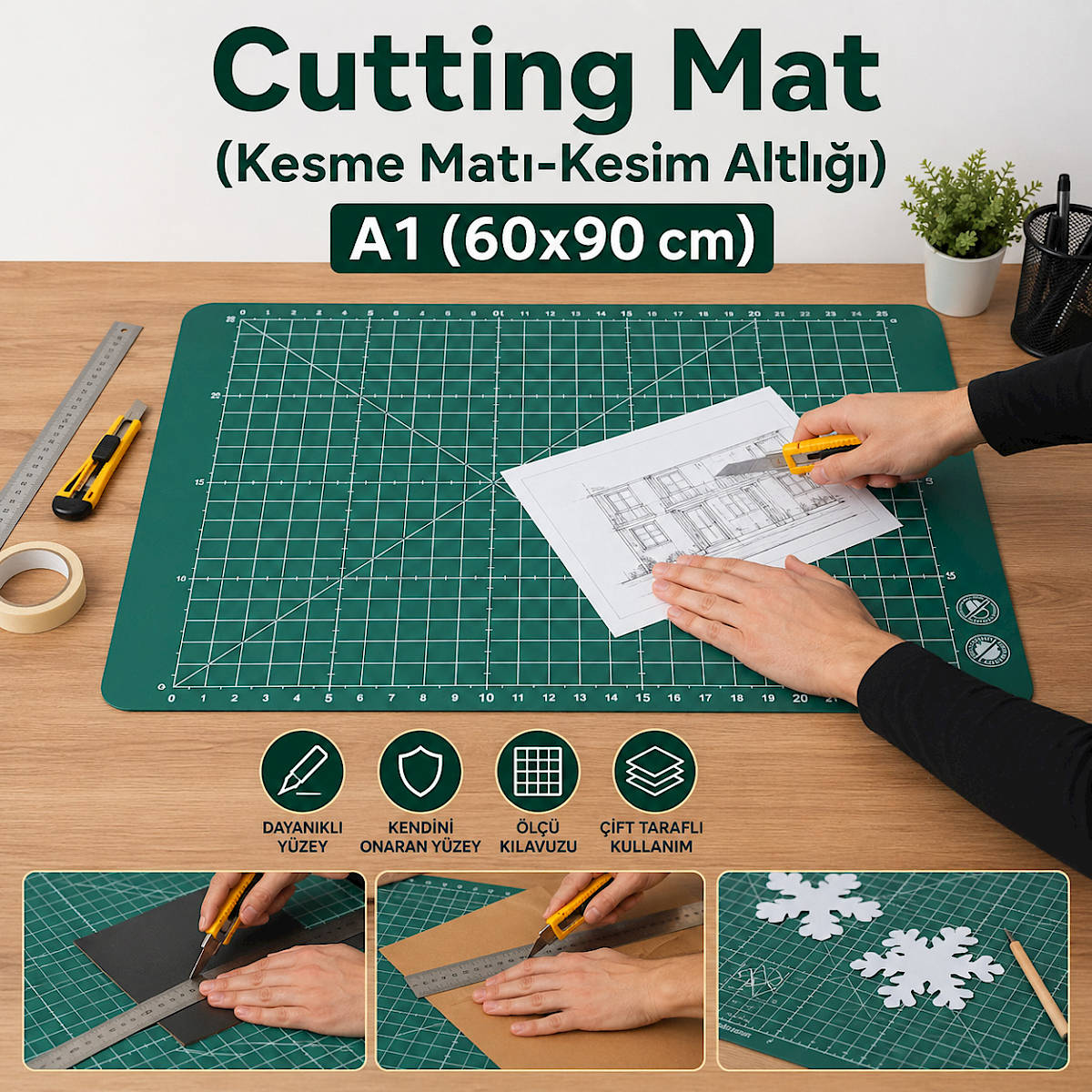 Cutting Mat (Kesme Mat�-Kesim Altl���) A1 (60x90 cm)