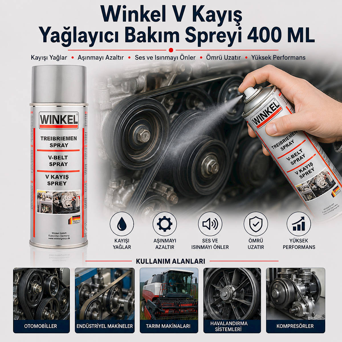 Winkel V Kay�� Ya�lay�c� Bak�m Spreyi 400 ML