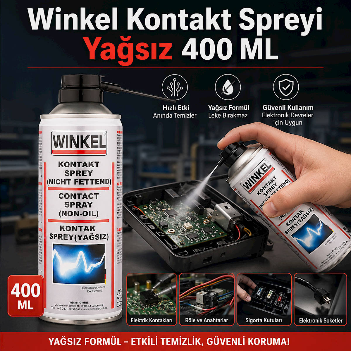 Winkel Kontakt Spreyi Yağsız 400 ML