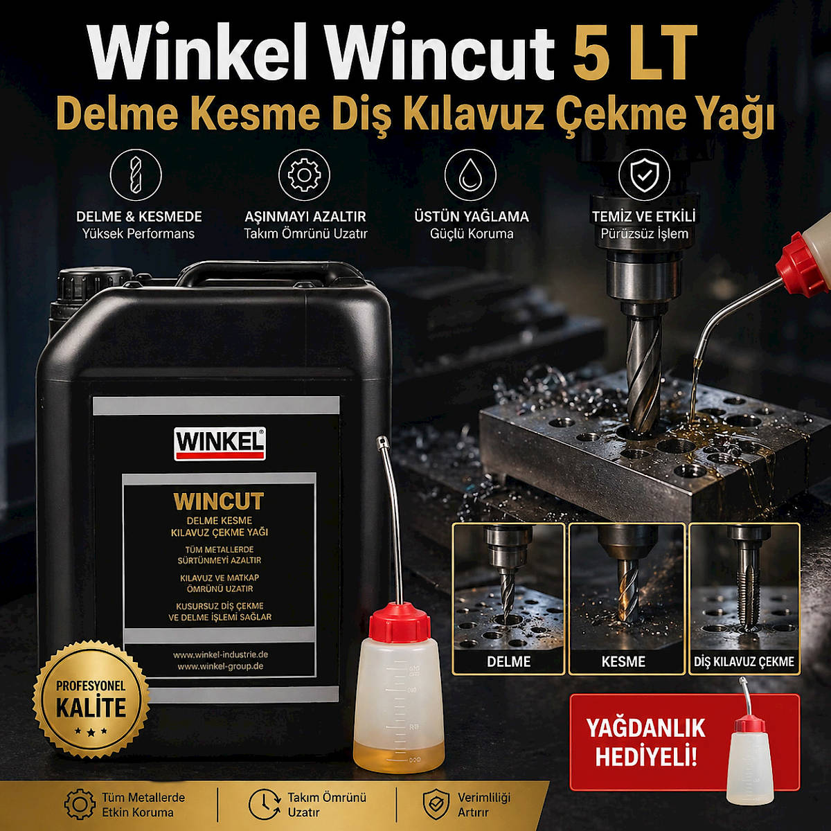 Winkel Wincut 5 LT Delme Kesme Di� K�lavuz �ekme Ya��