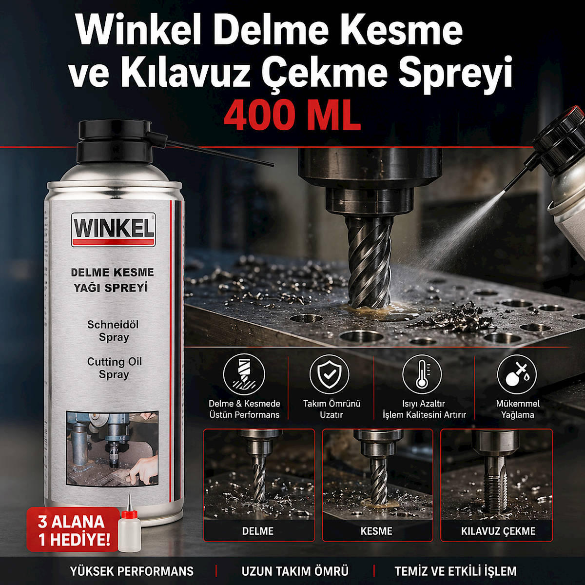 Winkel Delme Kesme ve K�lavuz �ekme Spreyi 400 ML