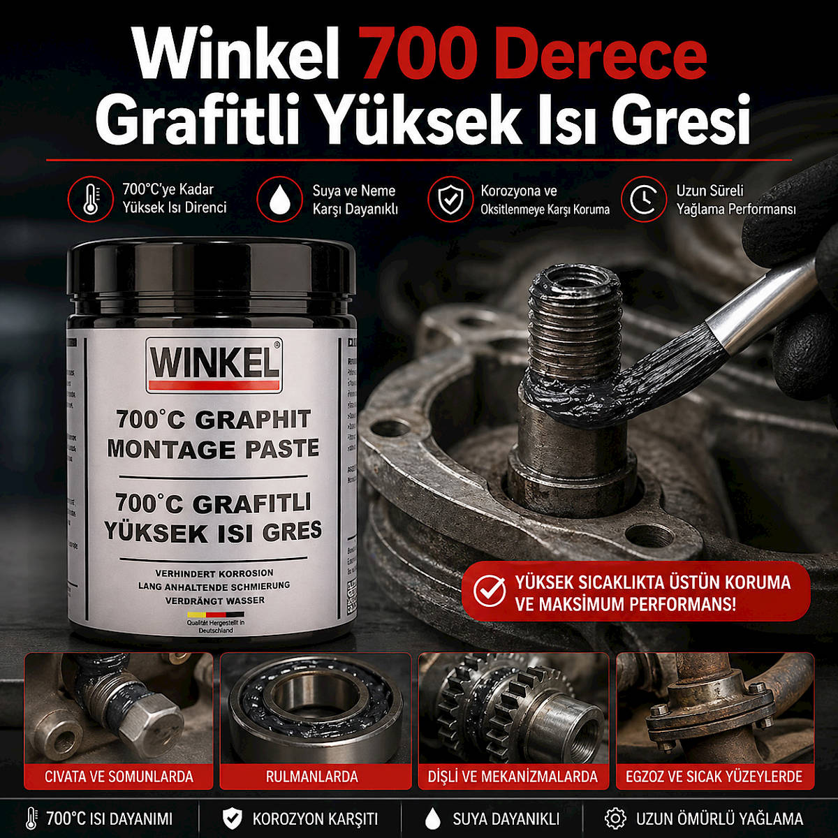 Winkel 700 Derece Grafitli Y�ksek Is� Gresi