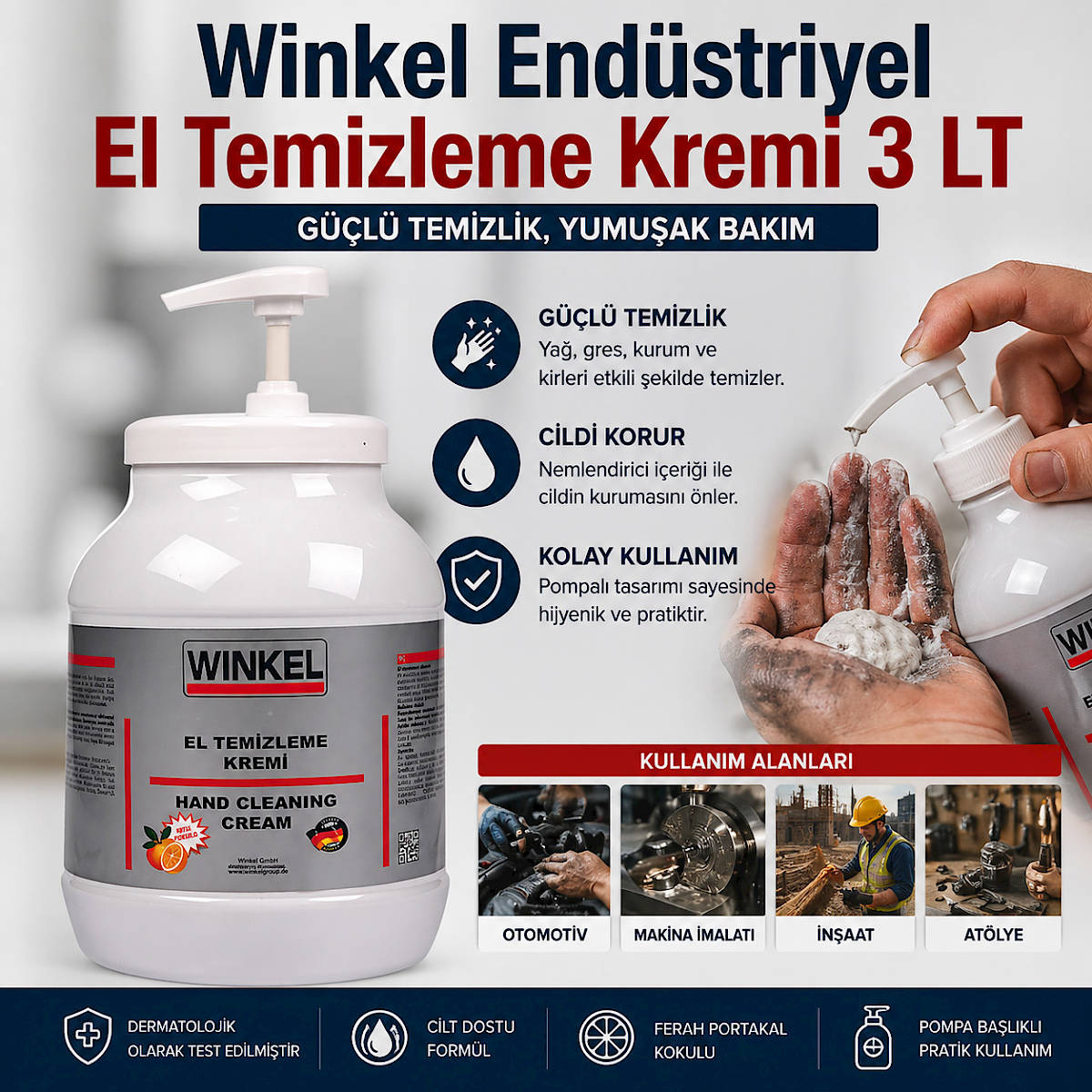 Winkel End�striyel El Temizleme Kremi 3 LT